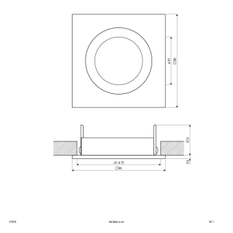 EVN Alu-Massiv-Deckeneinbaul.     613414 