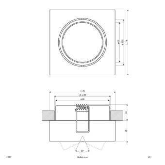 EVN Alu-Massiv-Halbeinbauleuchte  618811 
