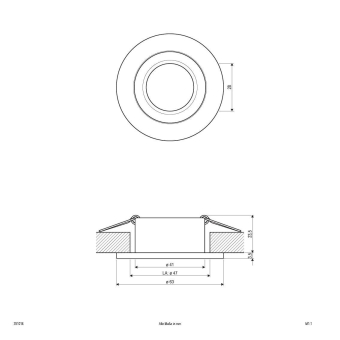 EVN NV-Alu-Einbauleuchte plan     351014 