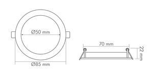 Nobile LED Panel Flat 50 R    1576035012 