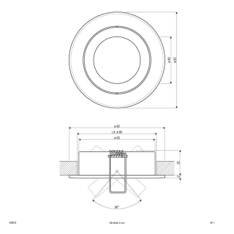 EVN Alu Einbauleuchte 50W 12V     698014 