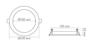 Nobile LED Panel Flat 130 R   1571435012 
