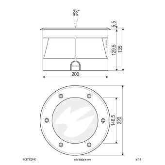 EVN P-LED Bodeneinbau -rund   PC67102440 