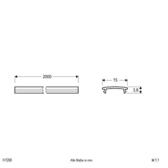 EVN KunststoffAbdeckung klar      FIT200 