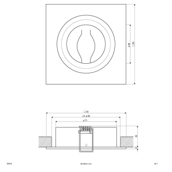 EVN Alu-Massiv-Deckeneinbaul.     609014 