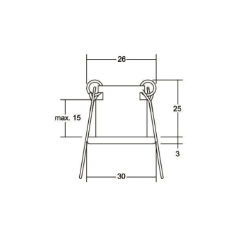 BRUM Einbaulichtpunkt chrom matt 2030.03 