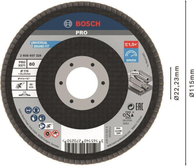 Bosch Fächerschleifscheibe    2608607324 