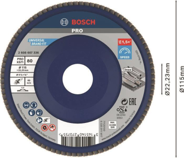 Bosch Fächerschleifscheibe    2608607336 