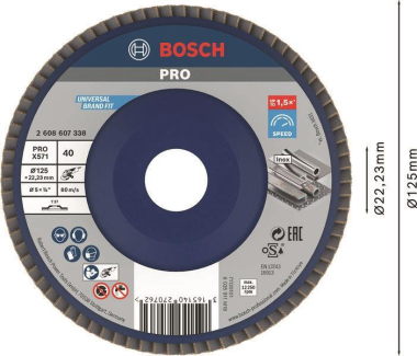 Bosch Fächerschleifscheibe    2608607338 