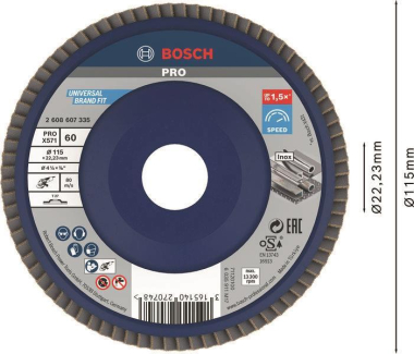 Bosch Fächerschleifscheibe    2608607335 