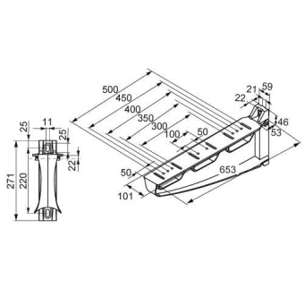 Isolierender Ausleger halogenfrei grau 6 