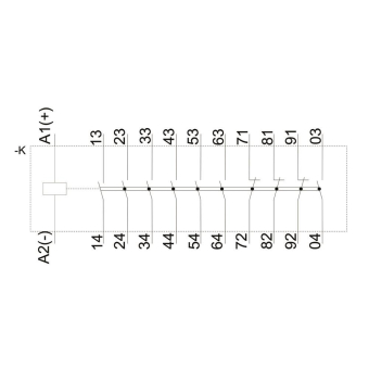 Siemens 3TH43730AP0 Hilfsschütz 73E 