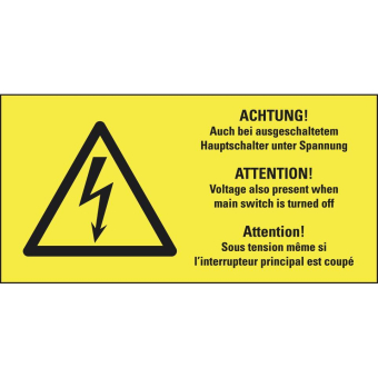 HEIN 170006 Warn-Kombischild Auch bei 