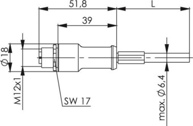TEGA STX M12x1 VL X-kod.       100017432 