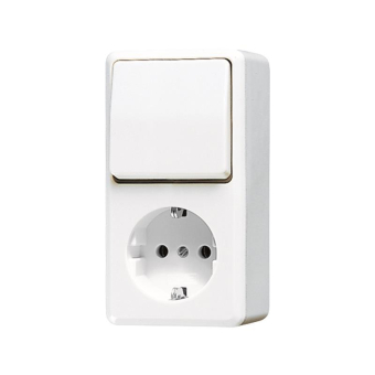 JG Schuko-Steckdose mit           676AWW 