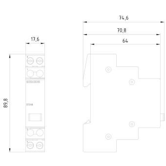 Siemens 5TE4820 Taster 1S/1Ö 20A 1 Taste 