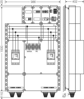 Hensel Leistungsschalter      Mi AE 6653 