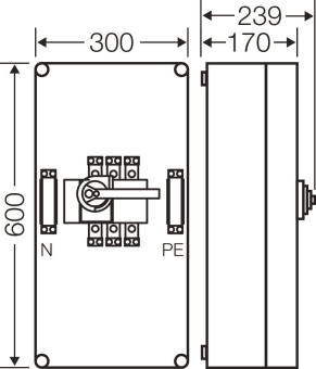 HENS Mi-Lasttrennschaltergehäuse  MI7456 