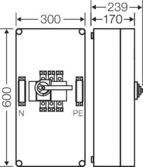 HENS Mi-Lasttrennschaltergehäuse  MI7456 