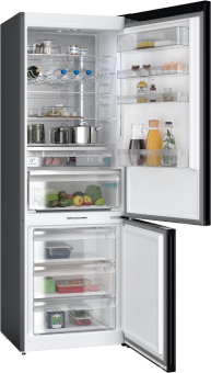 Siemens KG49NAXCF blackSteel Kühlkombi 