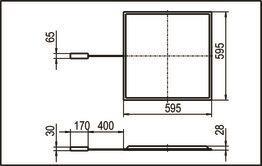 RIDI Einbauleuchte weiß          0823022 