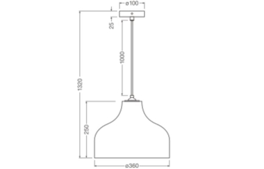 Ledvance DECOR CARDBOARD HAT PENDANT E27 