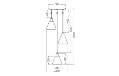 Ledvance DECOR RAFFIA PENDANT PLATE 