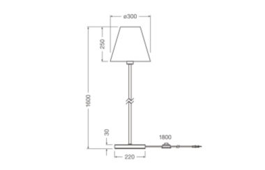 Ledvance DECOR RAFFIA FLOOR E27 GN 