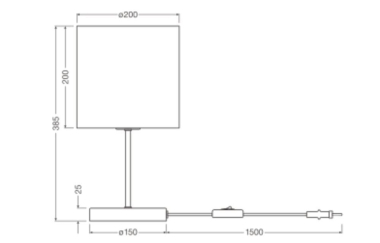 Ledvance DECOR CARDBOARD CYLINDER TABLE 
