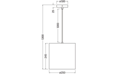 Ledvance DECOR CARDBOARD CYLINDER PEND 