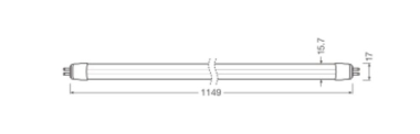Ledvance LED TUBE T5 EXTERNAL P 1149 mm 