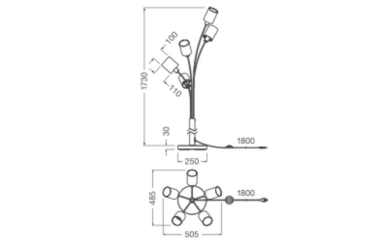 Ledvance DECOR FELT WEAVING CANS FLOOR 