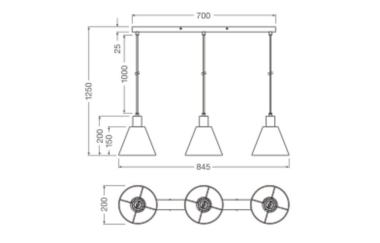 Ledvance DECOR RAFFIA PENDANT LINEAR 