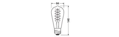 Osram Vintage 1906 LED DIM 30 7.8W 1800K 