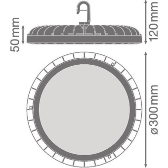 LEDV HB COMP V 225W 840 110DEG IP65 