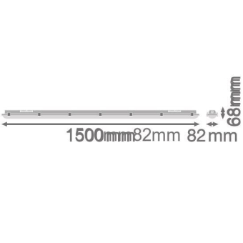 LEDV DAMP PROOF SENSOR 1500 46W 840 