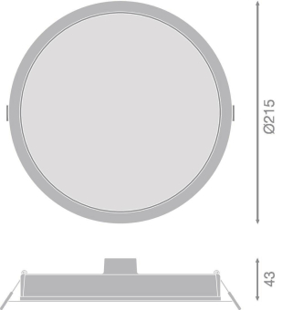 Ledvance DL IP44 DN DN 215 24W 830 