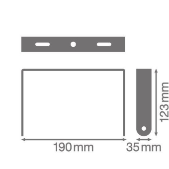 LEDV HB COMP V BRACKET 166W LEDV 