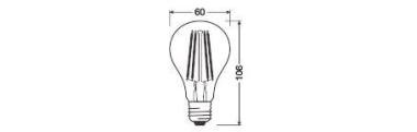 LEDV LED Bulb 7,3-60W/827 806lm 320° 