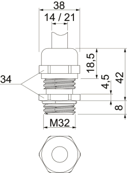 OBO V-TEC VM32 EMV Kabelverschraubung 