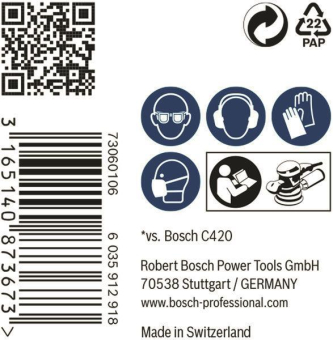 Bosch 50Schleifblatt M480 Net 2608621274 