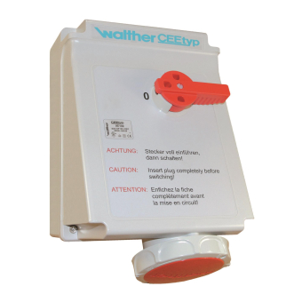 Walther Wandsteckdose 63A 5P 400V  AD169 