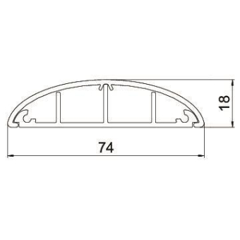OBO BK 1874 Bodenkanal 2000x74,3x18 