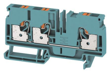 Weidmüller A3C 6 BL Durchgangsklemme 