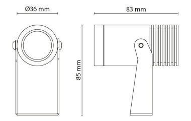 SGL Außenstrahler Hovden Micro 36 630048 