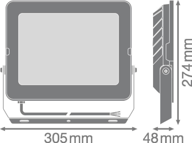 LEDV FL COMP V 135W865 SYM 100 BK 