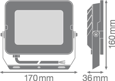 LEDV FL COMP V 50W865 SYM 100 BK 