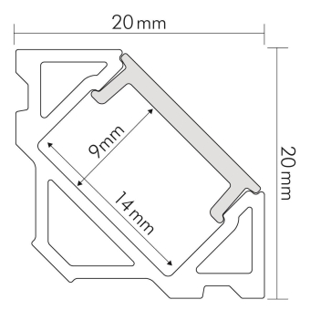 Nobile Alu Eck-Profil 3       5011147808 