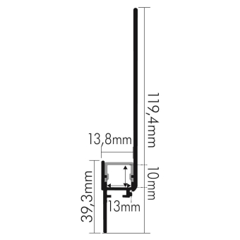 Nobile Alu Profil Voute 1     5011149901 