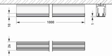 TRILUX Rail Blind D/C/H 3PH ST   8881200 
